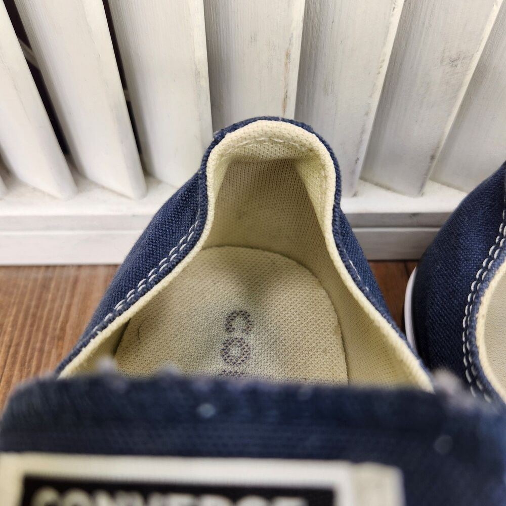 Converse Chuck Taylor All Star OX Sneakers Womens Size 9 Navy Canvas Shoes M9697 - Picture 9 of 11